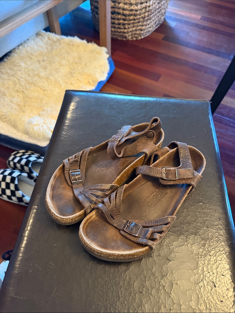 Brown Birkenstock Bali Sandals